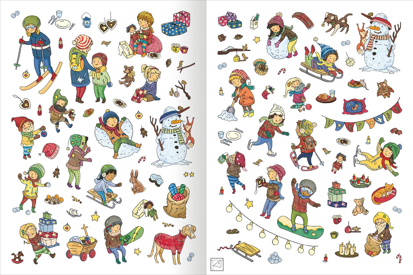 WOW! Das Metallic-Stickerbuch – Winterzeit - Über 300 Metallic-Sticker (Mängelexemplar)