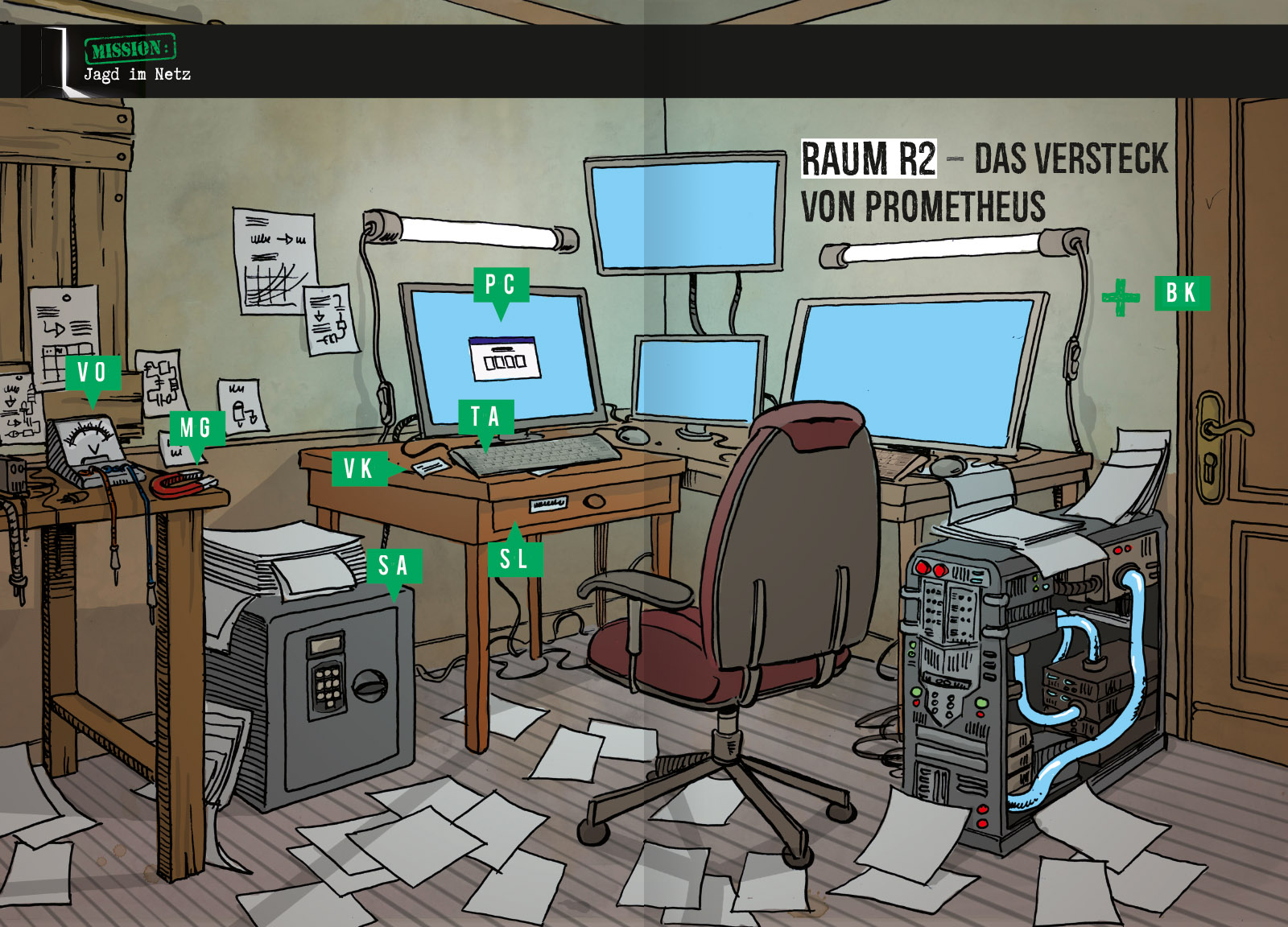Pocket Escape Book (Escape Room, Escape Game) - Jagd im Netz