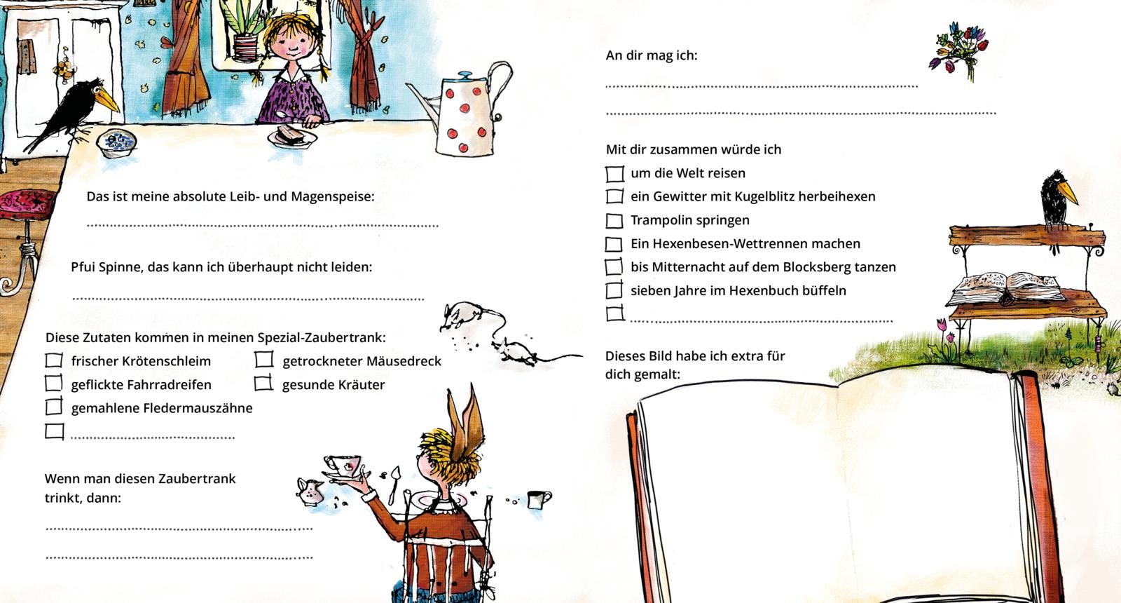 Die kleine Hexe: Mein magisches Freundealbum (Mängelexemplar)