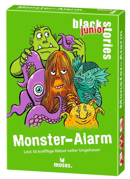 0b750327d10a757fcaa0281eea80e40d1738245192 black stories junior Monster-Alarm - Löst 50 knifflige Rätsel voller Ungeheuer