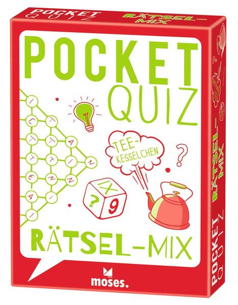 X_Pocket Quiz Rätsel- Mix - 50 Knifflige Rätsel zum um-die-Ecke-Denken (Mängelexemplar)