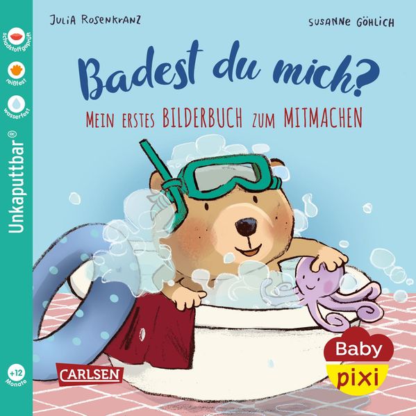 Baby Pixi (unkaputtbar) 85: Mein erstes Bilderbuch zum Mitmachen: Badest du mich? (Mängelexemplar)