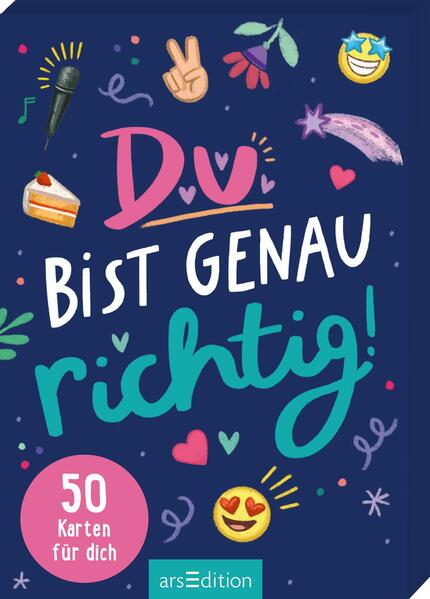 Du bist genau richtig! – 50 Karten für dich (PS: Du bist die Beste!) (Mängelexemplar)