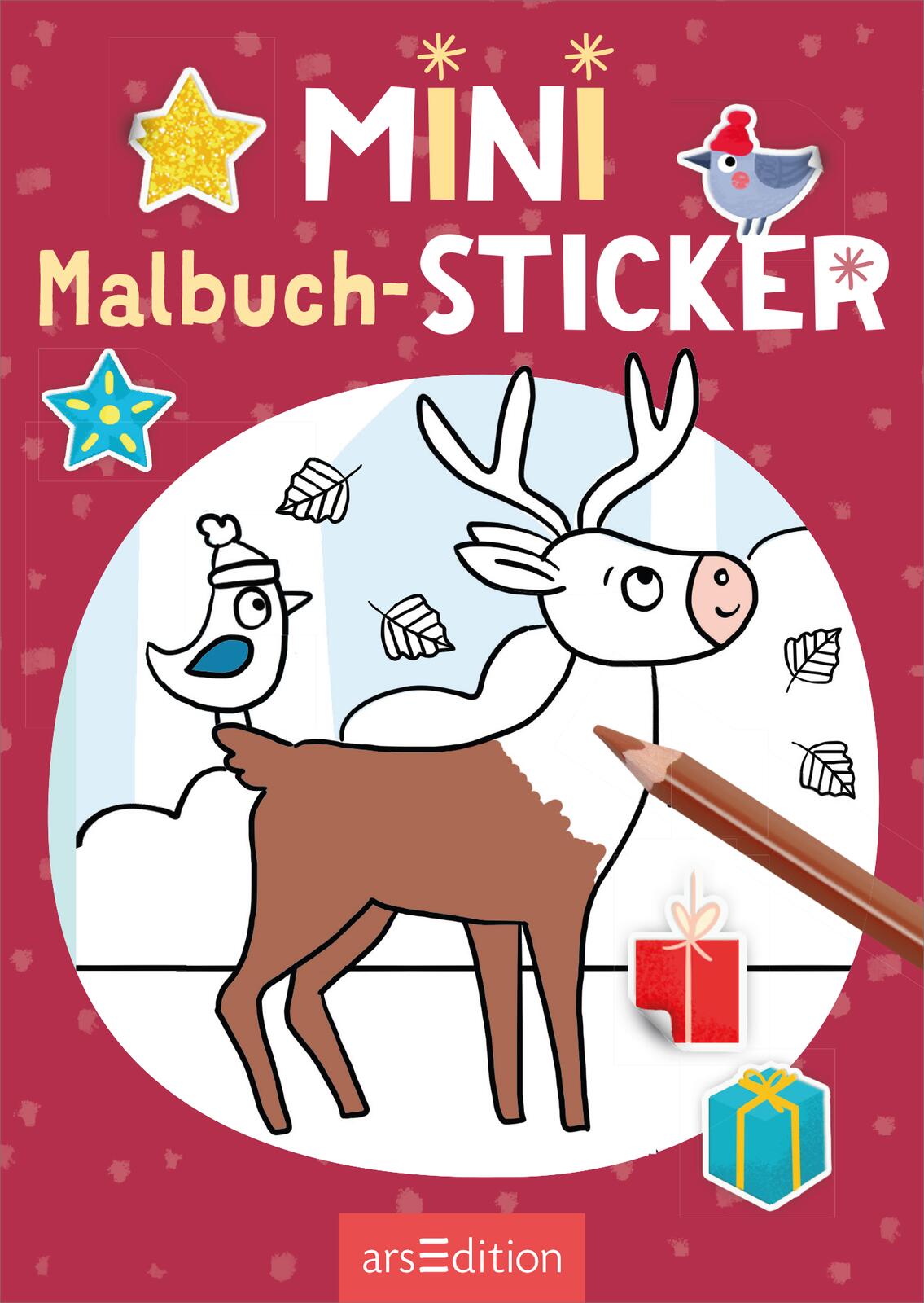 Stickerspaß Winterzeit - Mini Malbuch-Sticker (Mängelexemplar)