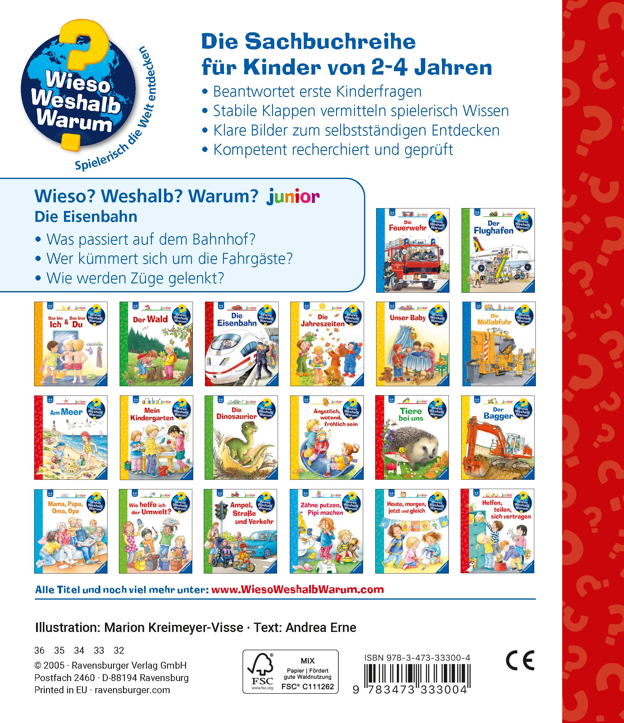 Wieso? Weshalb? Warum? junior, Band 9 - Die Eisenbahn (Mängelexemplar)