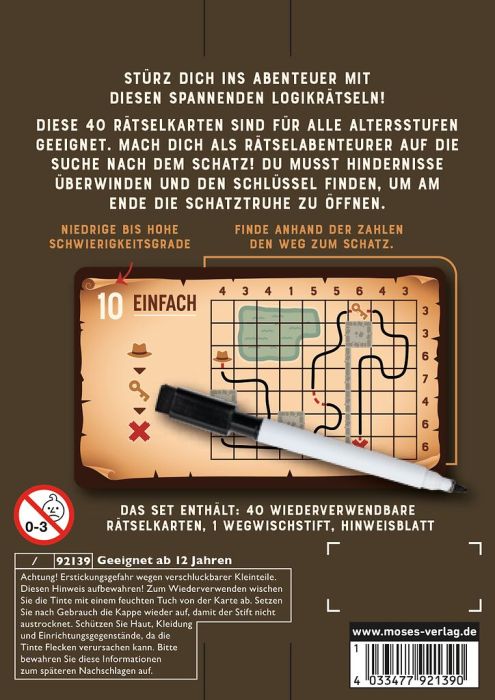 X_Mission Gold - Logikrätsel mit abwischbarem Stift
