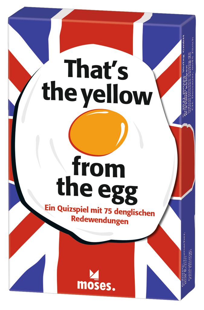 4033477903860_That-s-the-yellow-from-the-egg-Quizspiel-rund-um-englische-Redewendungen_1 That's the yellow from the egg - Quizspiel rund um englische Redewendungen (Verpackung beschädigt)