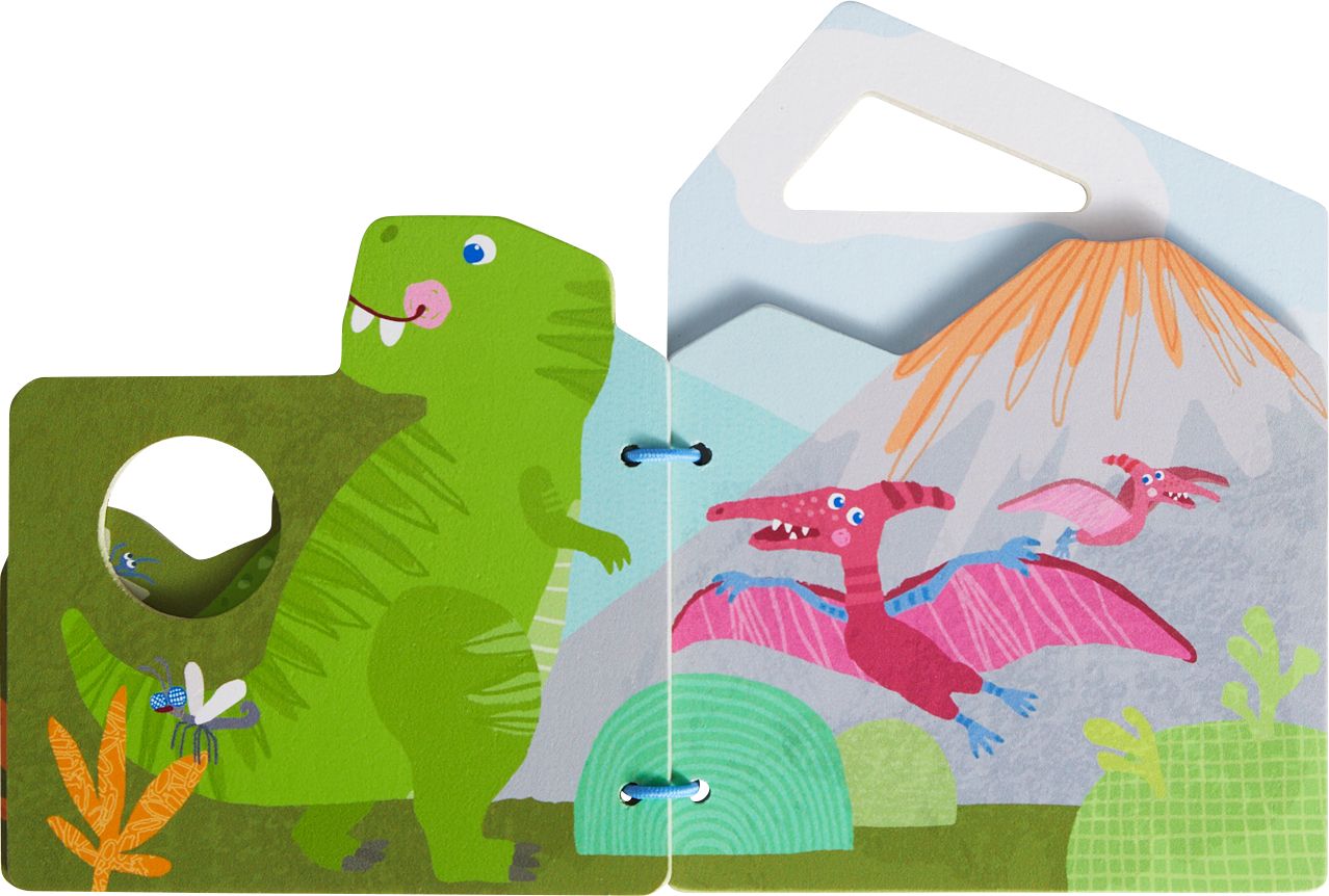 Holz-Babybuch Dinos