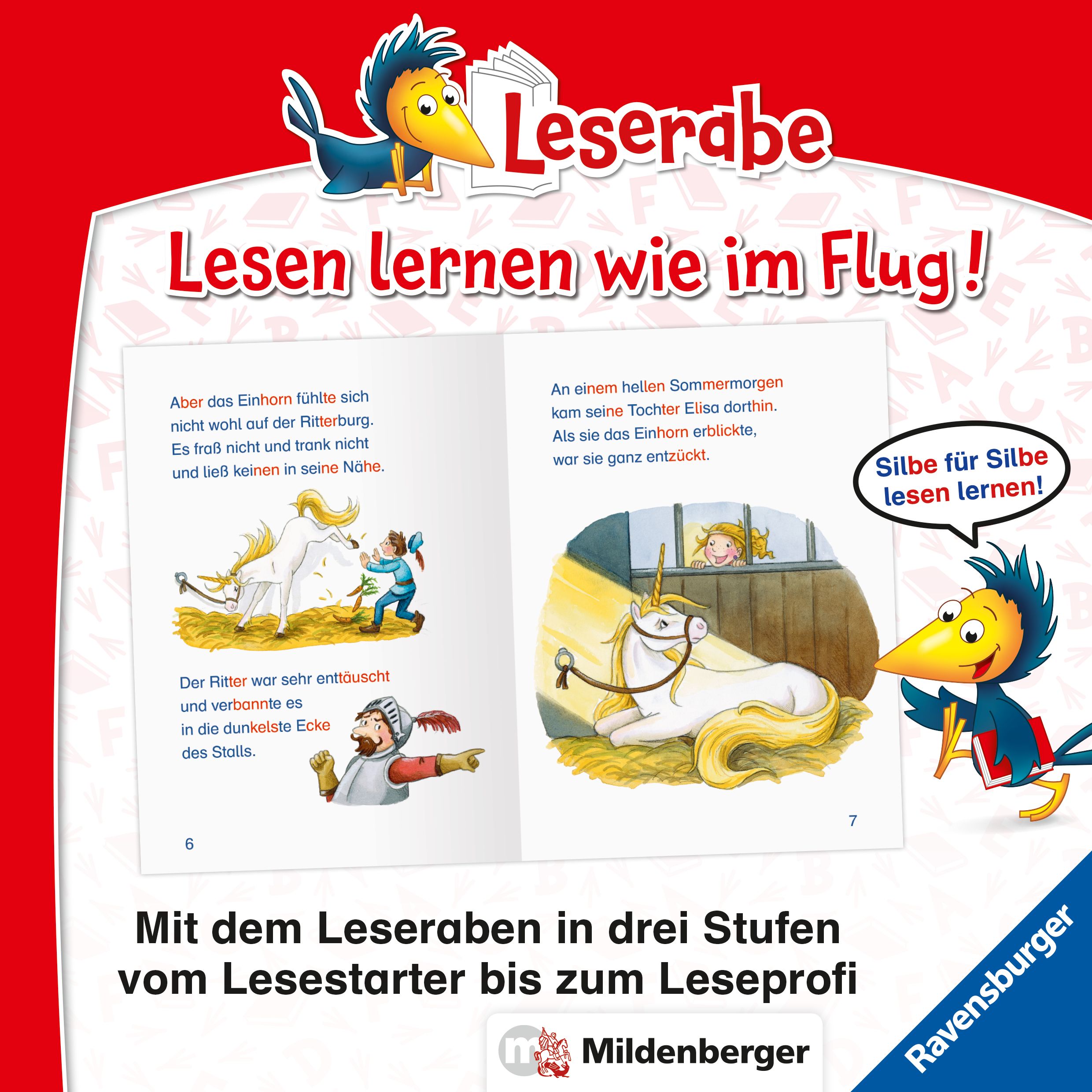 Leserabe mit Mildenberger Silbenmethode - Einhorngeschichten (Mängelexemplar)