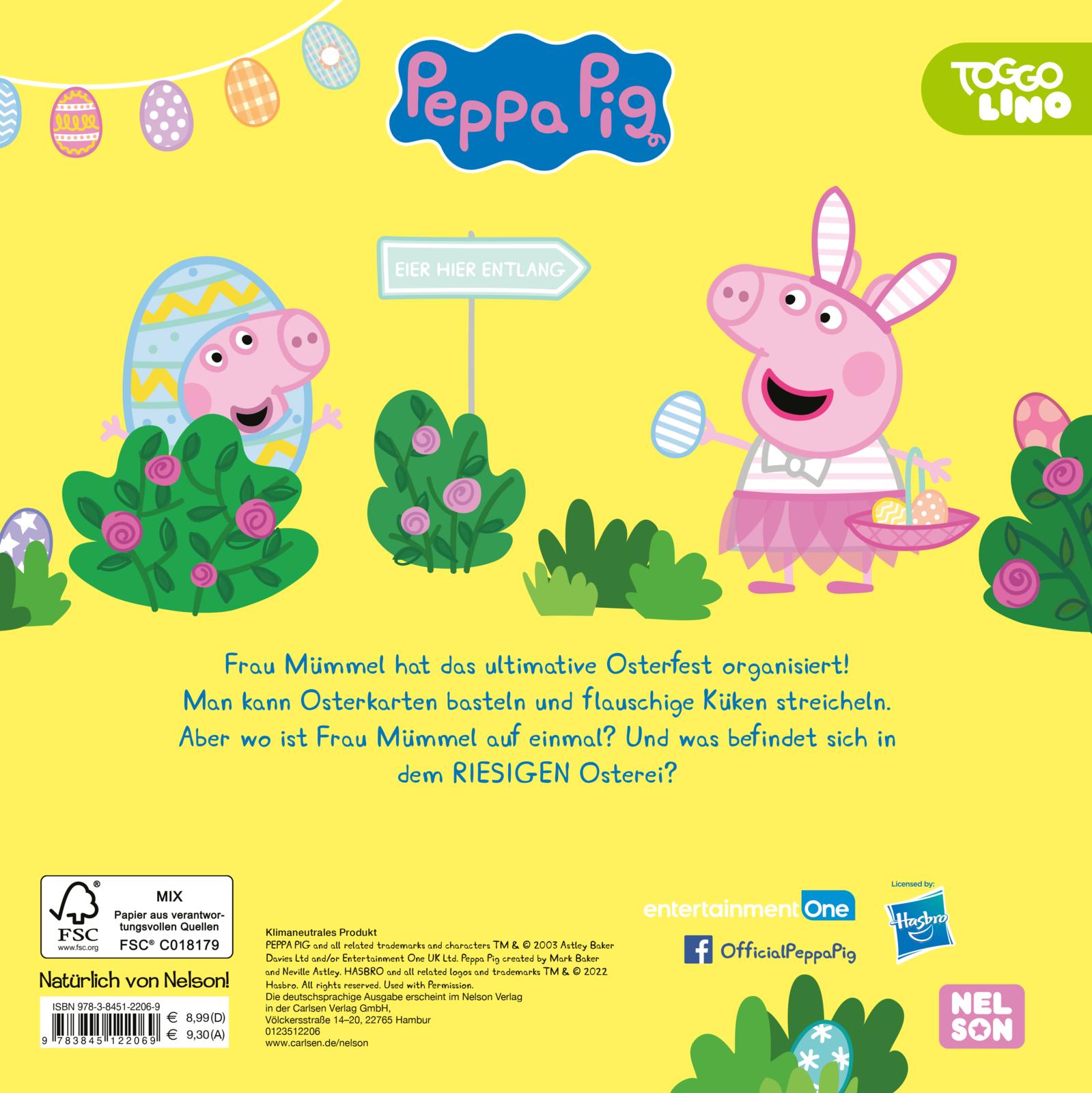 Peppa Wutz: Peppa feiert Ostern - Mit buntem Glitzer auf dem Cover (Mängelexemplar)