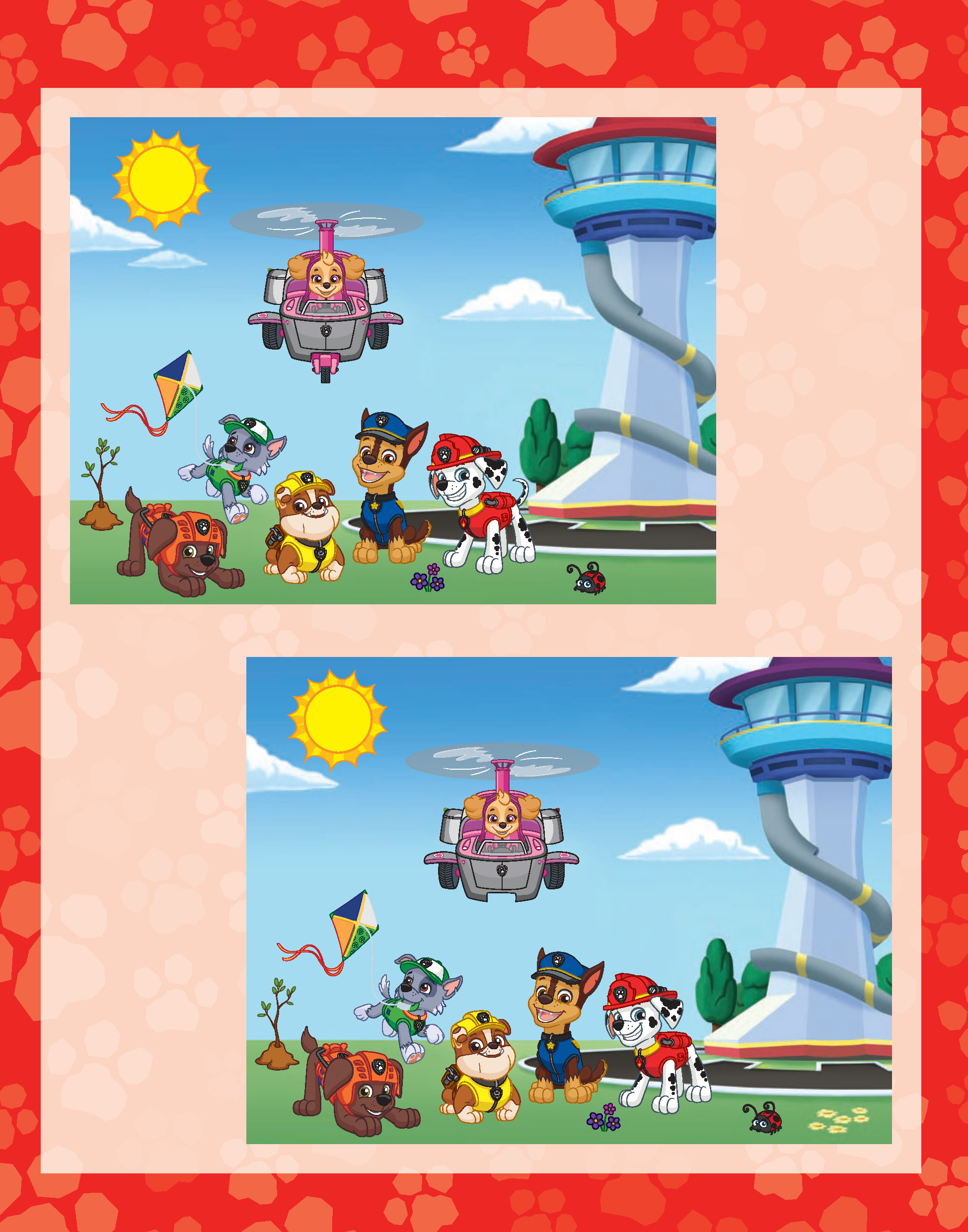 PAW Patrol Wasserzauber I Finde den Fehler. Einfach mit Wasser malen