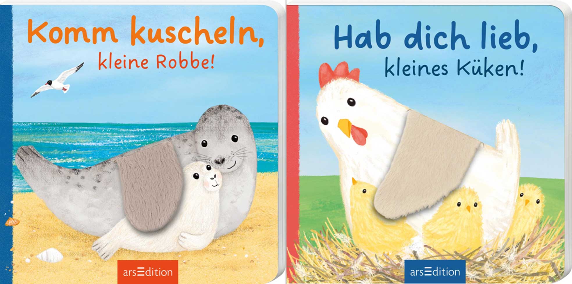 Sparpaket - 2er Set Bilderbücher mit spannender Knisterklappe (z. T. Mängelexemplar)