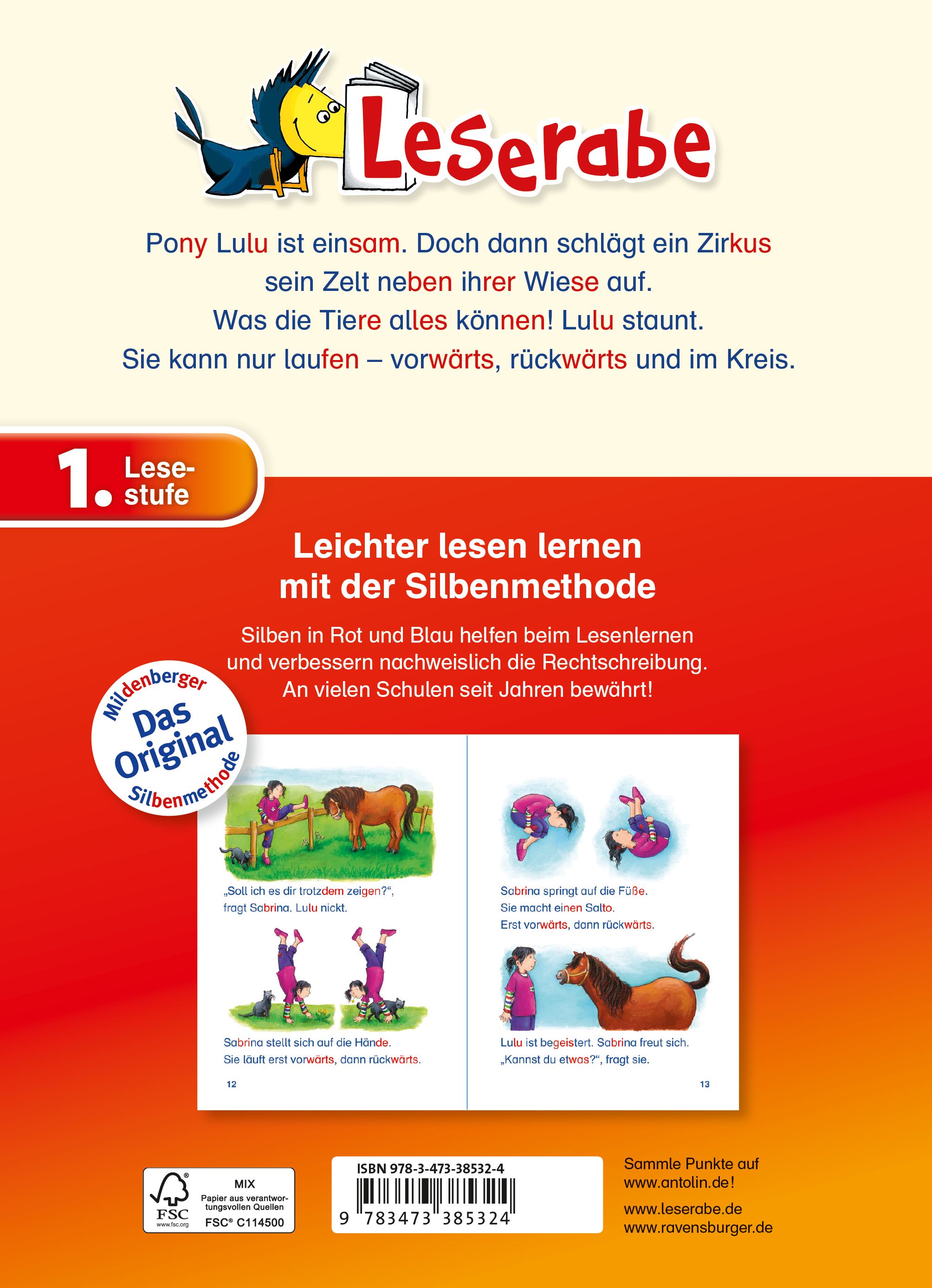 Leserabe mit Mildenberger Silbenmethode - Das tollste Pony der Welt (Mängelexemplar)