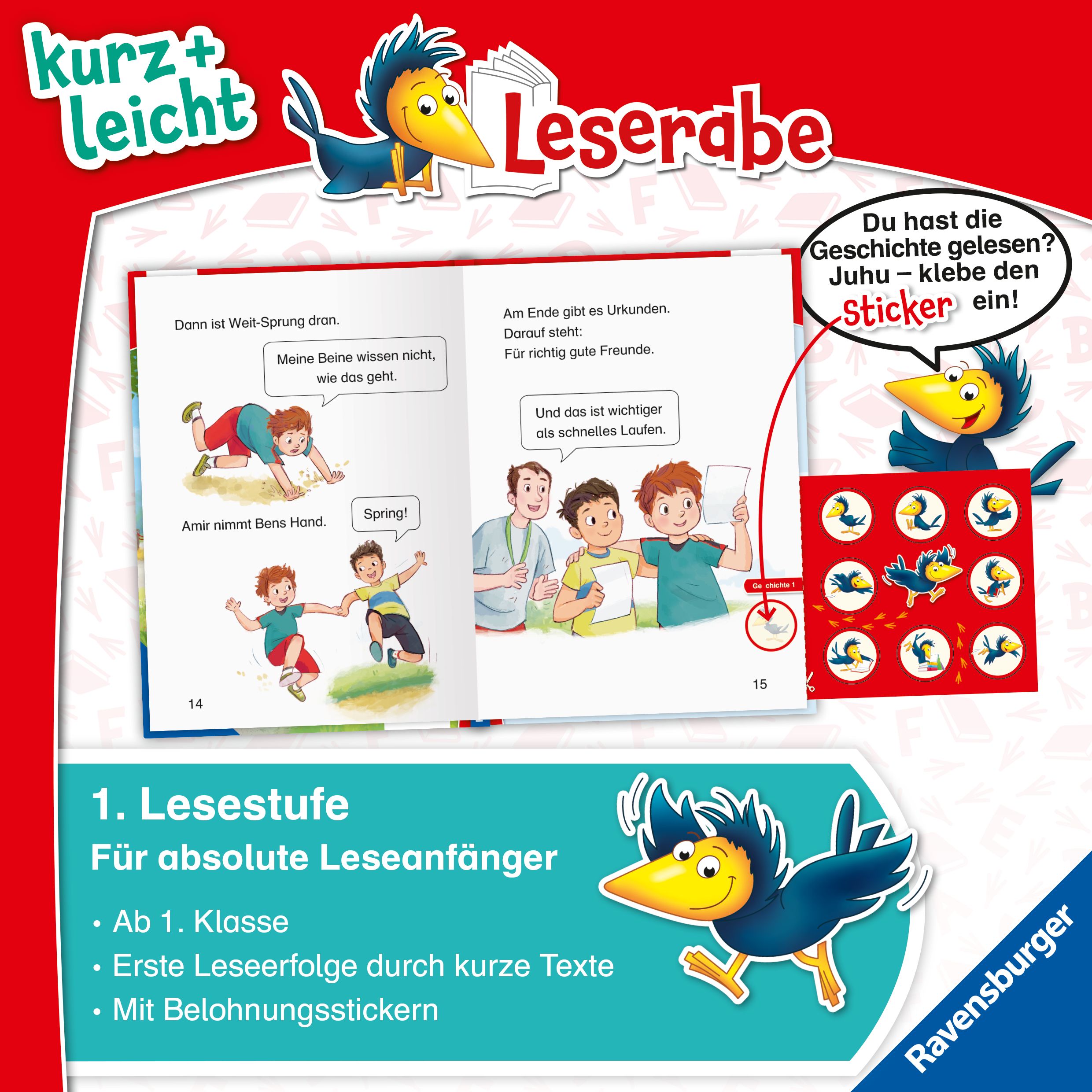 Leserabe 1. Lesestufe Kurz und leicht - Schulgeschichten (Mängelexemplar)