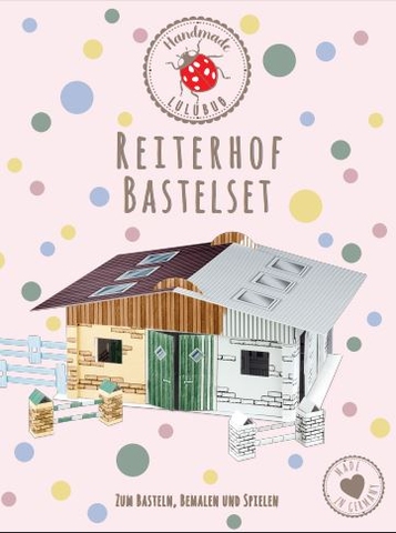 4251932325020-1 3D Reiterhof Bastelset zum Bemalen