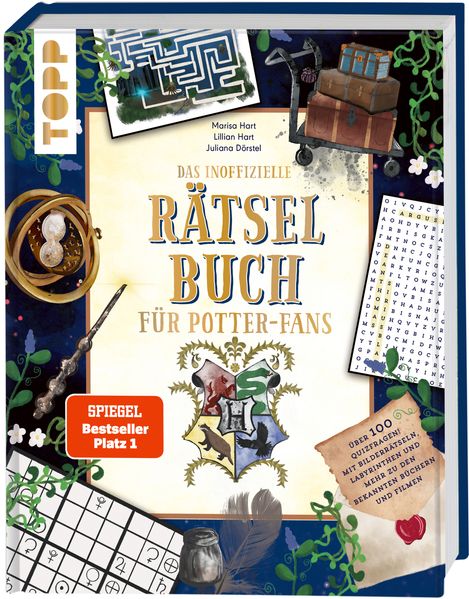 Das inoffizielle Rätselbuch für Potter-Fans. Über 100 Quizfragen, Bilderrätsel, Labyrinthe und mehr zu den bekannten Büchern und Filmen (Mängelexemplar)