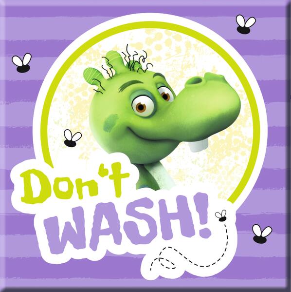 fc6b96d63deed968bc0dbd0bfc39b0ad1731658753 Die Olchis. Magnet "Don't Wash"
