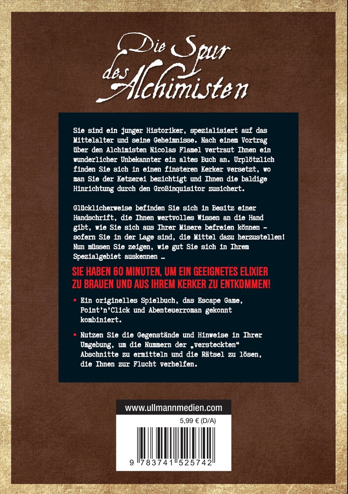 Pocket Escape Book (Escape Room, Escape Game) - Die Spur des Alchimisten