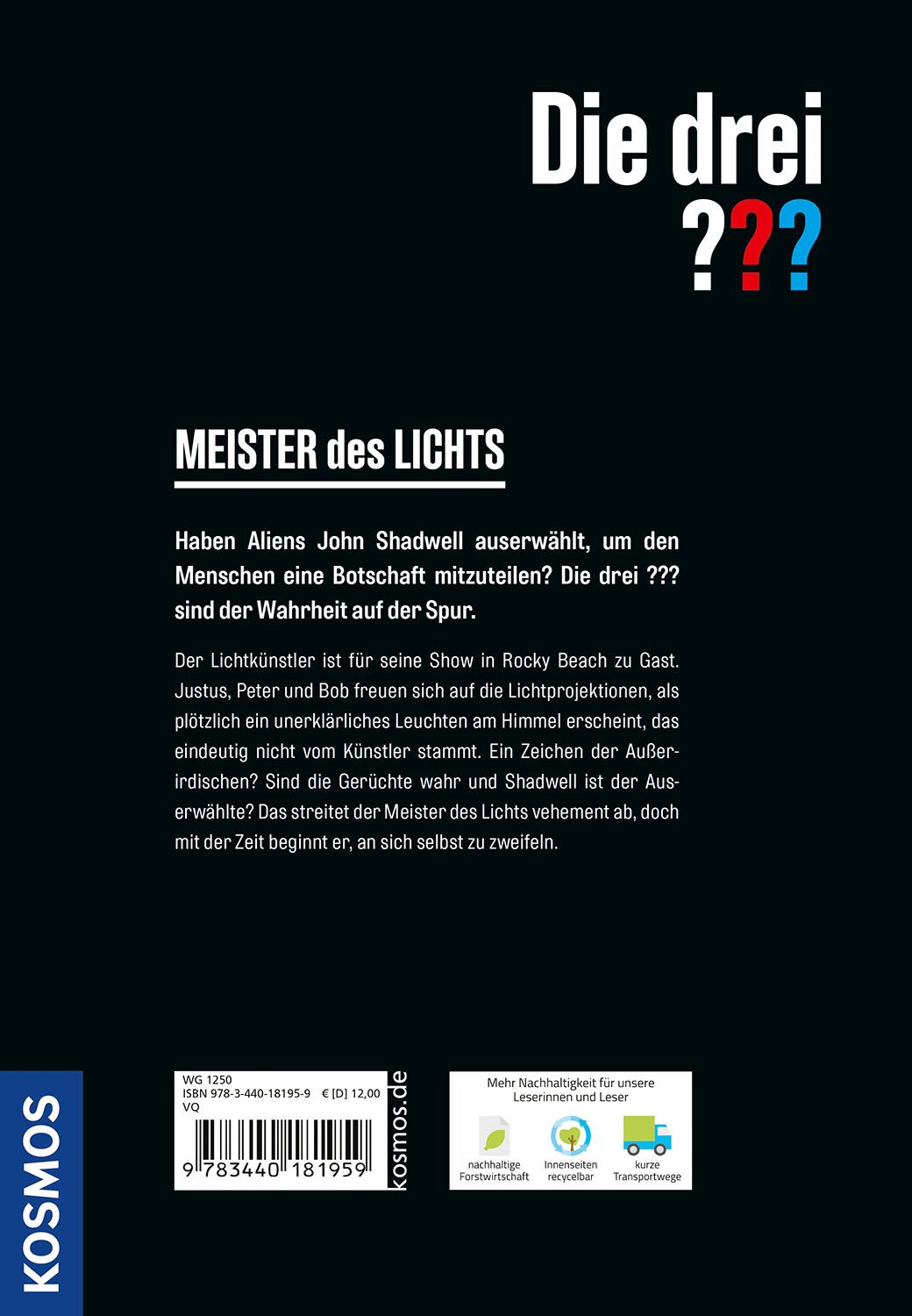 Die drei ??? Meister des Lichts (Mängelexemplar)