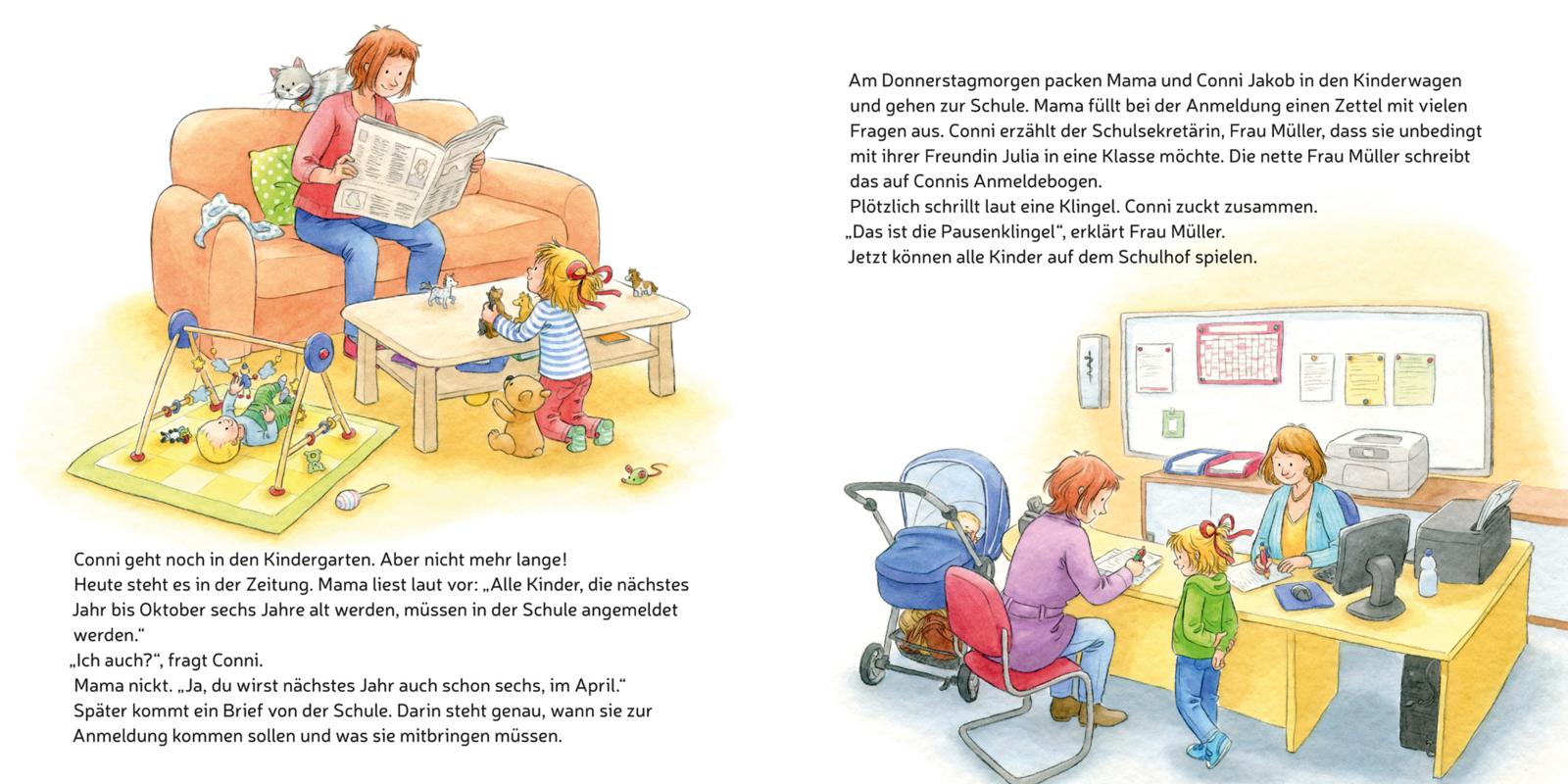 LESEMAUS 101: Conni kommt in die Schule (Mängelexemplar)