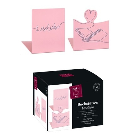 moses. libri_x Buchstütze Leseliebe 2er Set (Verpackung beschädigt) moses. libri_x Buchstütze Leseliebe 2er Set (Verpackung beschädigt)