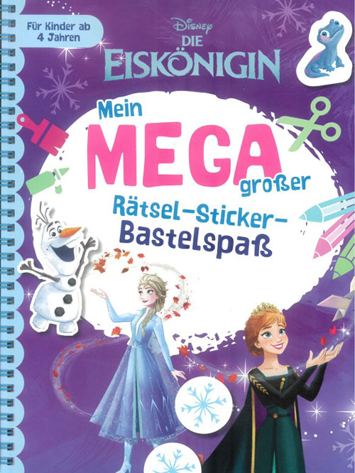 Aktion: Mein MEGA großer Rätsel-Stickerspaß - Die Eiskönigin (Mängelexemplar)