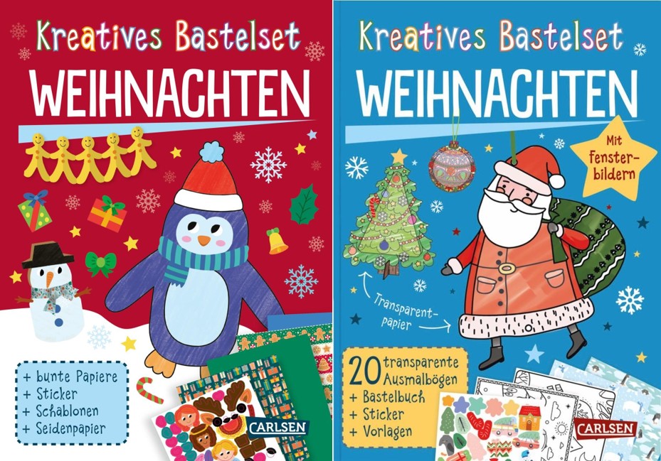 Sparpaket - 2er Set Bastelset für Kinder: Kreatives Bastelset: Weihnachten (Mängelexemplare)