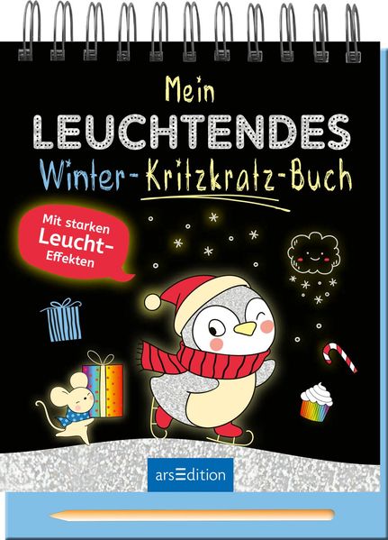 Mein leuchtendes Winter-Kritzkratz-Buch (Mängelexemplar)