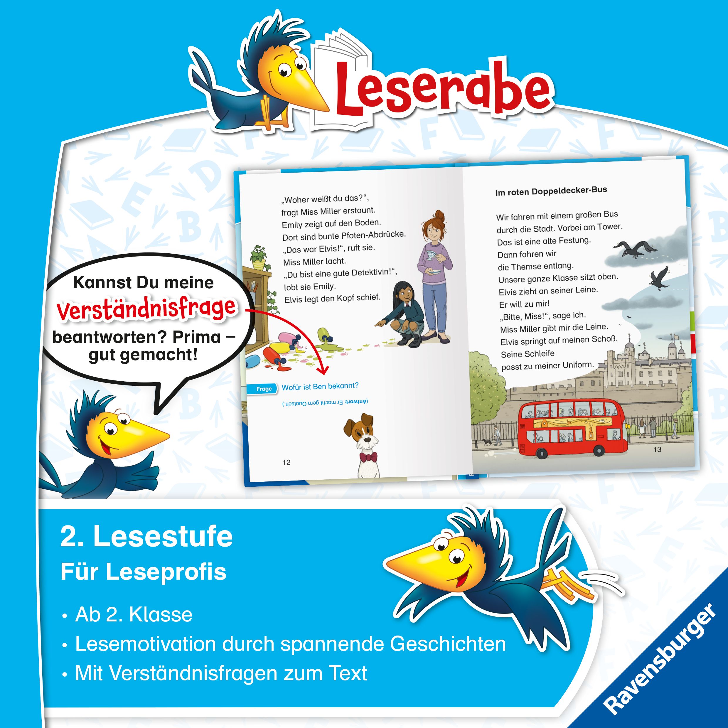 Leserabe 2. Lesestufe - Auf heißer Spur - Die Detektive von London (Mängelexemplar)