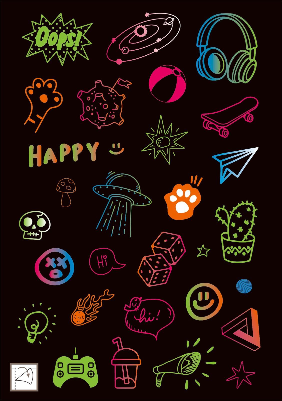 Neon-Sticker