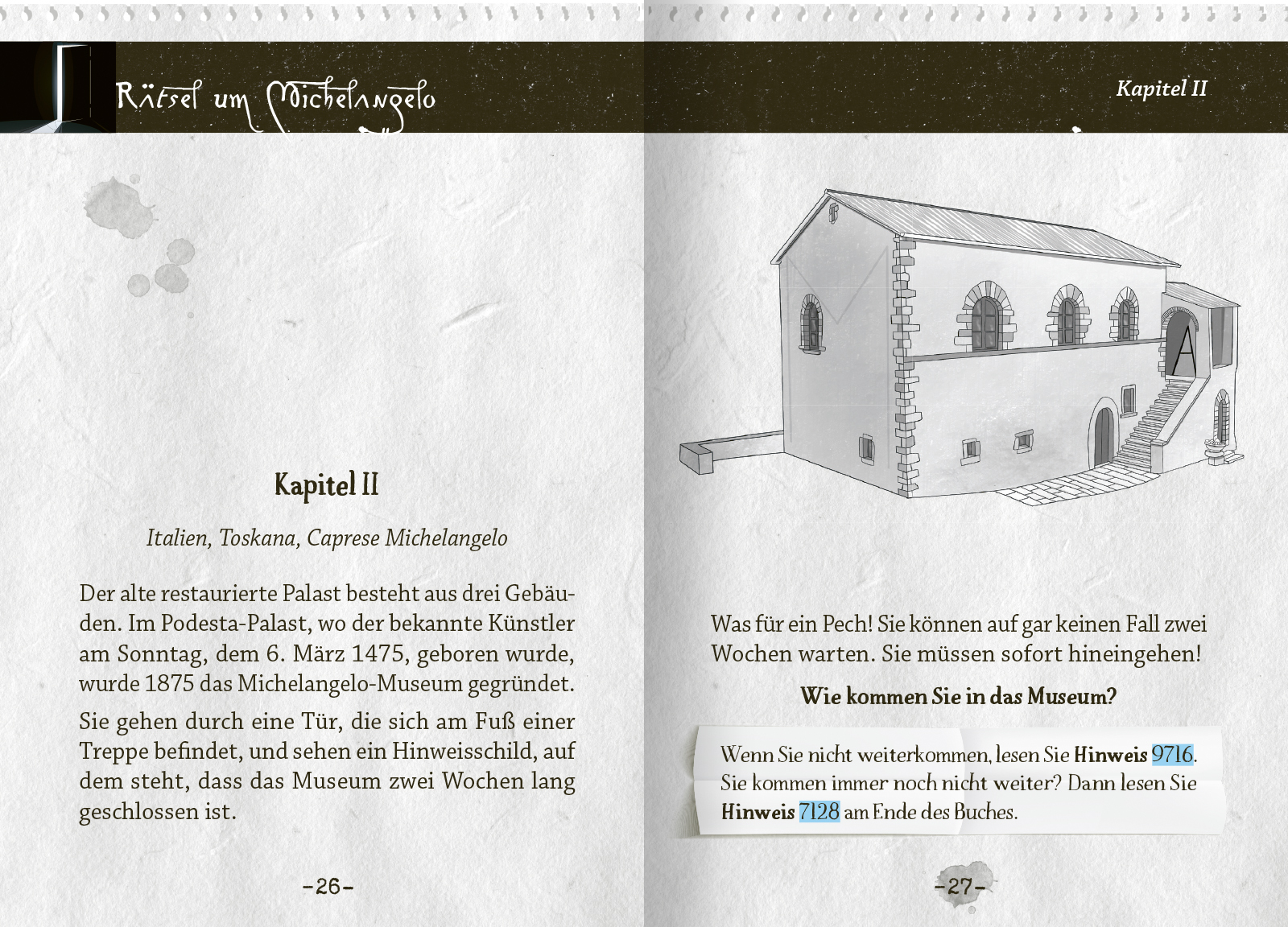 Pocket Escape Book (Escape Room, Escape Game) - Rätsel um Michelangelo
