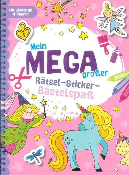 Aktion: Mein MEGA großer Rätsel-Stickerspaß - Feen & Einhörner (Mängelexemplar)