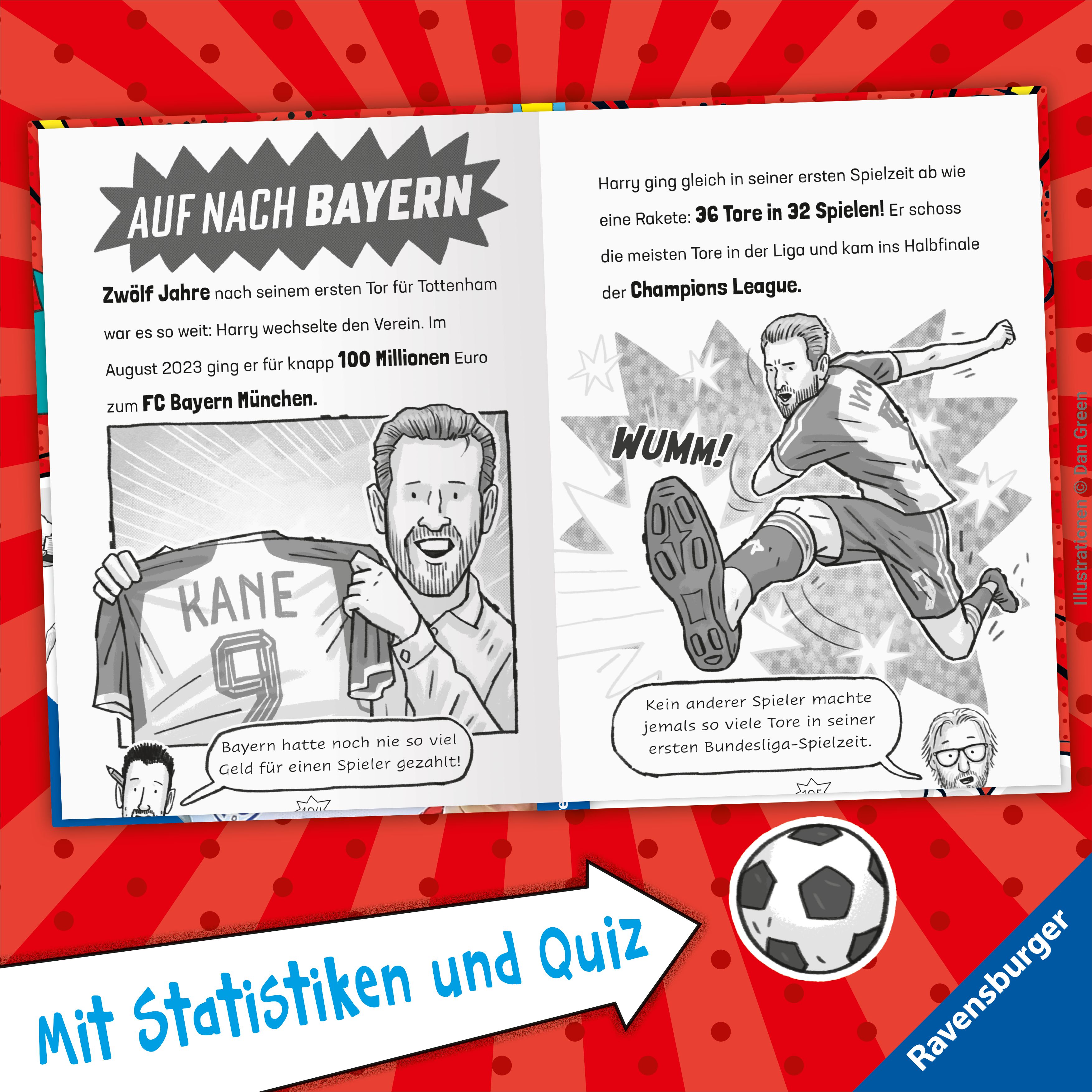 Fußball-Stars - Alles über Kane. Vom Fußball-Talent zum Megastar (Mängelexemplar)