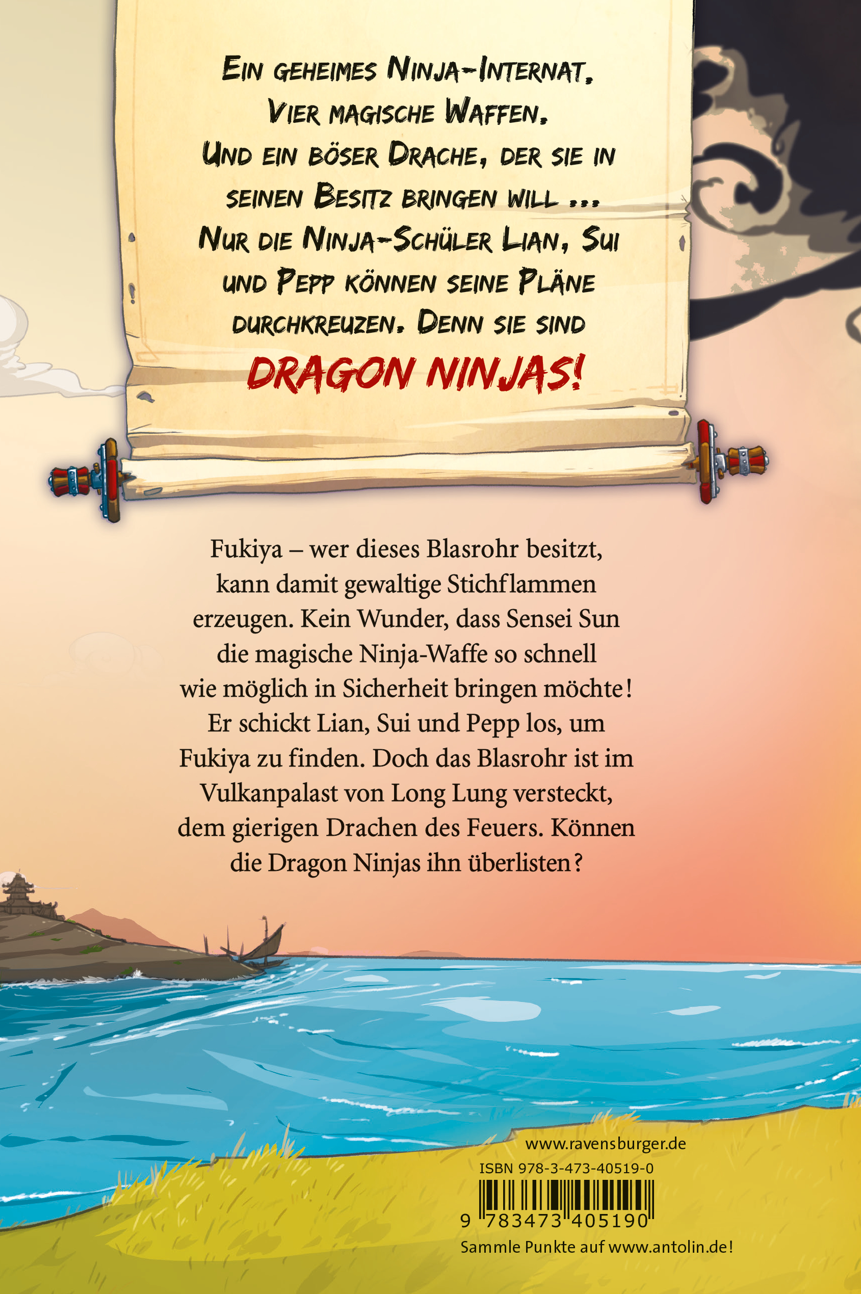 Dragon Ninjas, Band 2 - Der Drache des Feuers (Mängelexemplar)