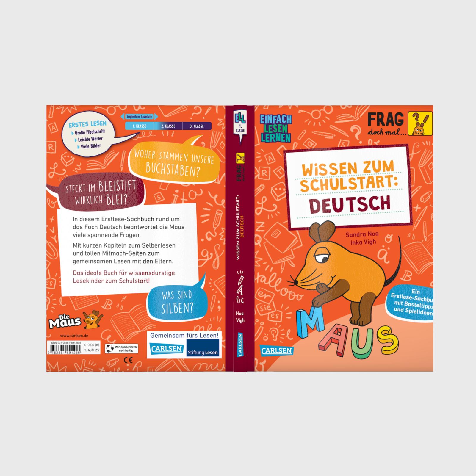 Frag doch mal ... die Maus: Wissen zum Schulstart: Deutsch - Einfach lesen lernen (Mängelexemplar)