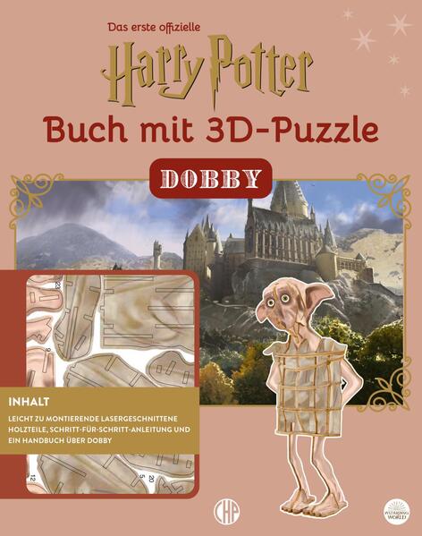 ed8d0db22b13c3836b4fb0962acb61c81709296594 Harry Potter - Dobby - Das offizielle Buch mit 3D-Puzzle Fan-Art (Mängelexemplar)