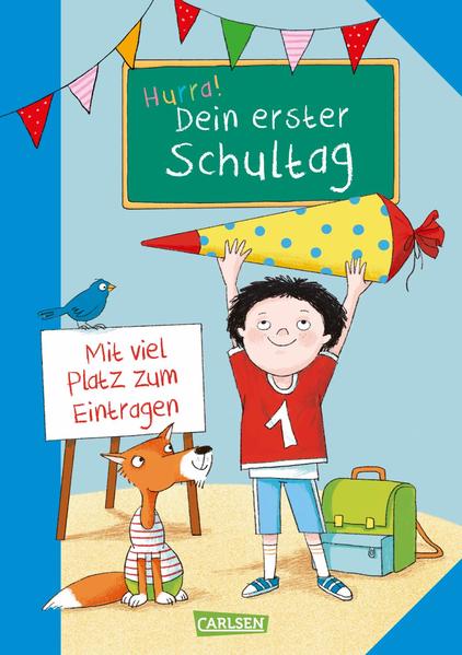 2240f36d5e8d7e7fbceb1c1bdc9c495a1678351048 Schlau für die Schule: Hurra! Dein erster Schultag - Mit viel Platz zum Eintragen (Mängelexemplar)