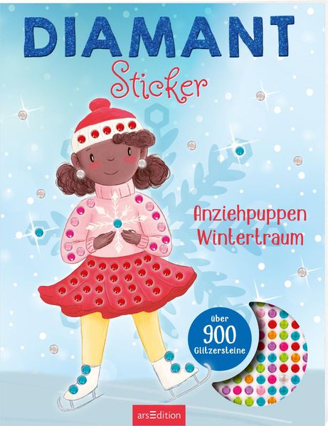 Diamantsticker Anziehpuppen – Wintertraum (Mängelexemplar)