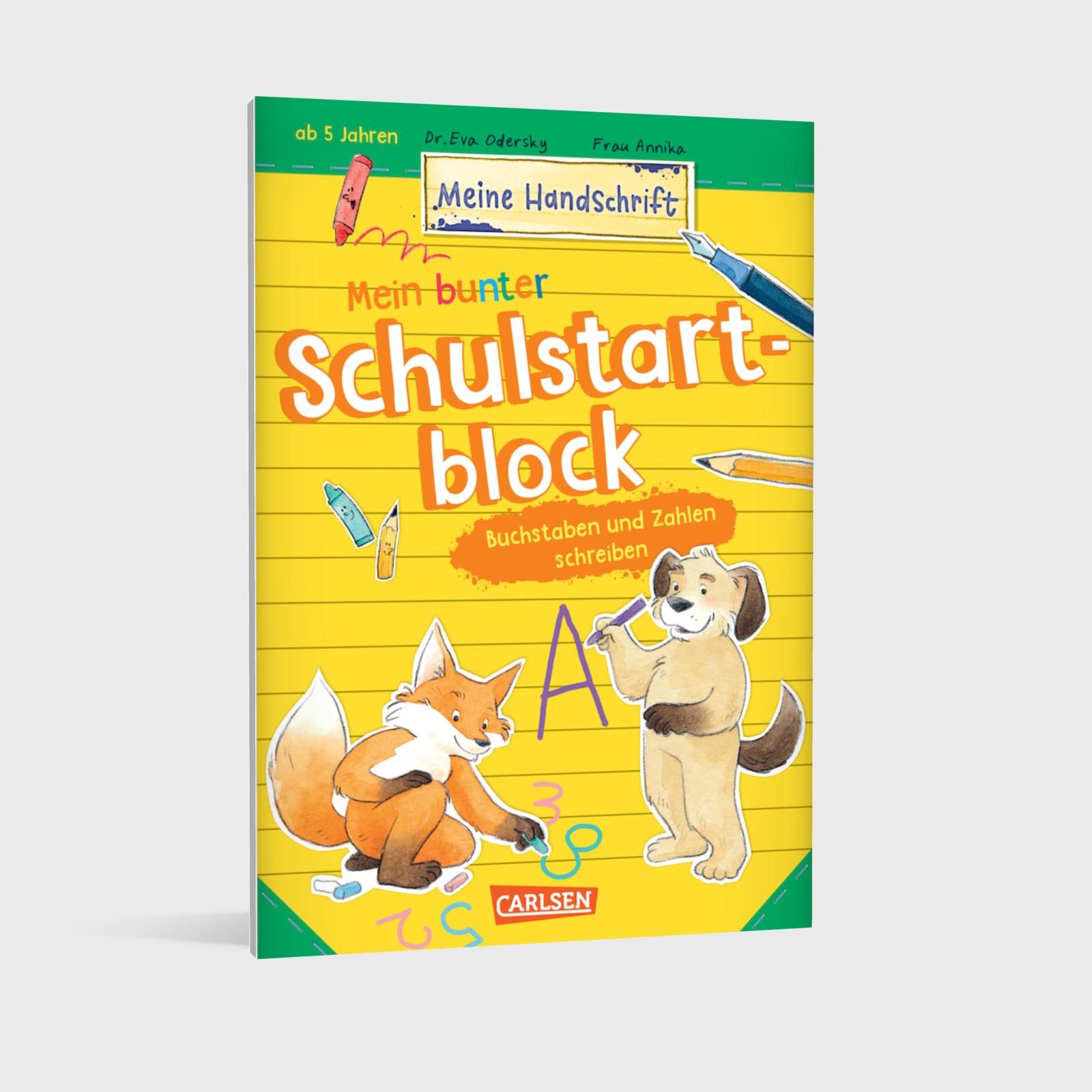 Mein bunter Schulstartblock: Buchstaben und Zahlen schreiben (Mängelexemplar)