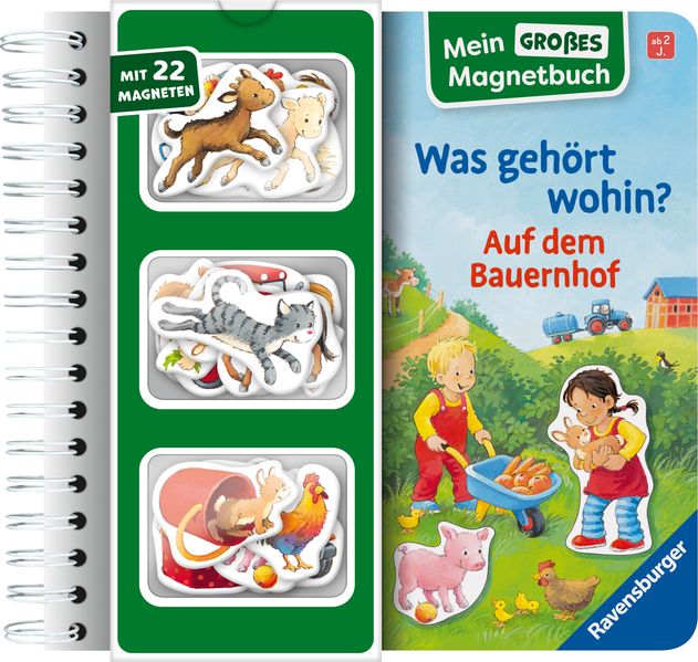 Mein großes Magnetbuch - Was gehört wohin? Auf dem Bauernhof (Mängelexemplar)