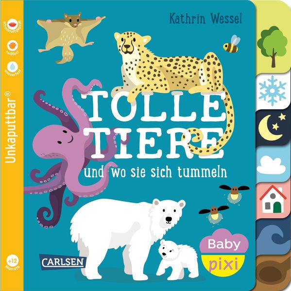 Baby Pixi (unkaputtbar) 114: Tolle Tiere (Mängelexemplar)