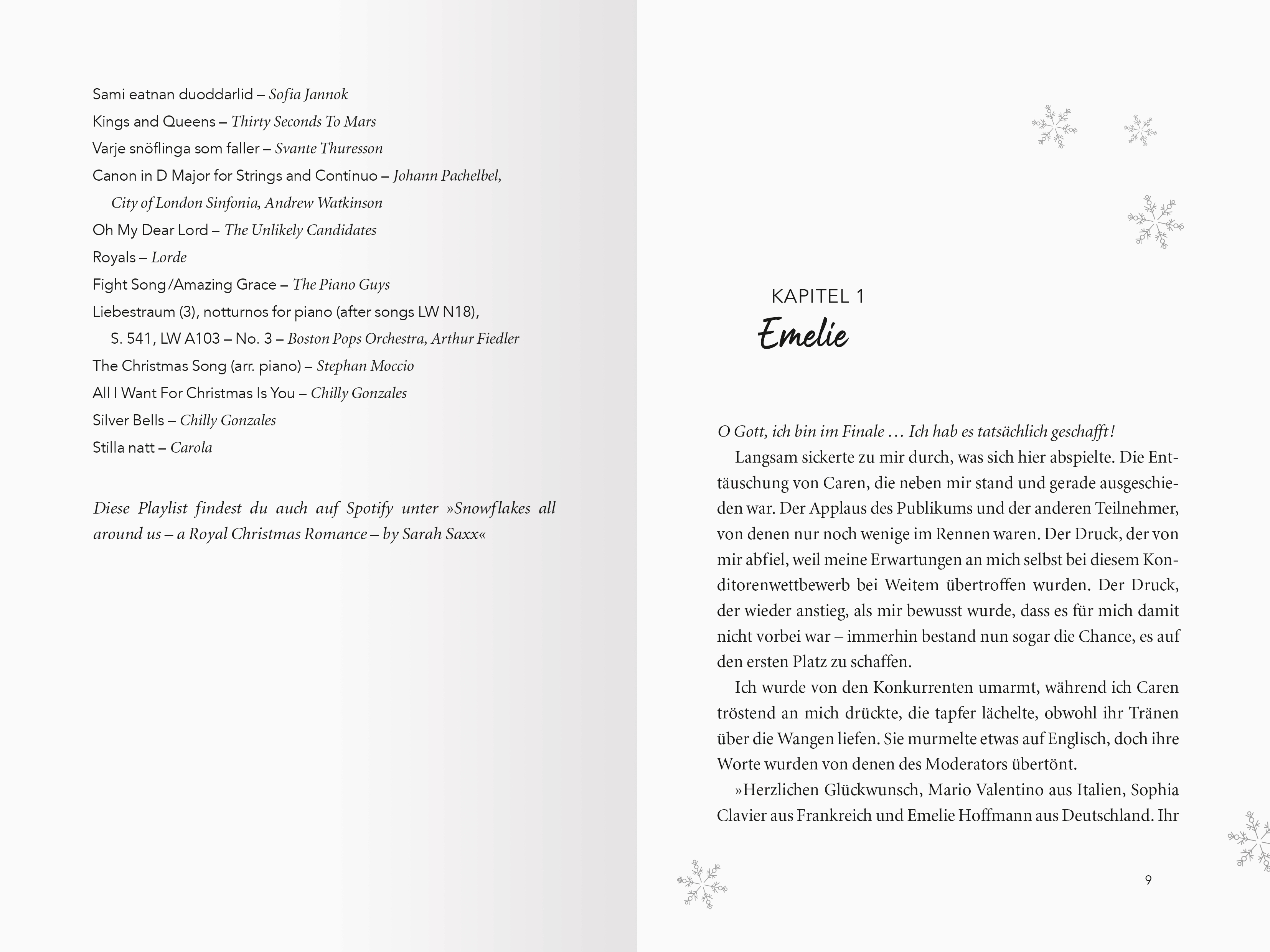 Snowflakes All Around Us. A Royal Christmas Romance (Mängelexemplar)
