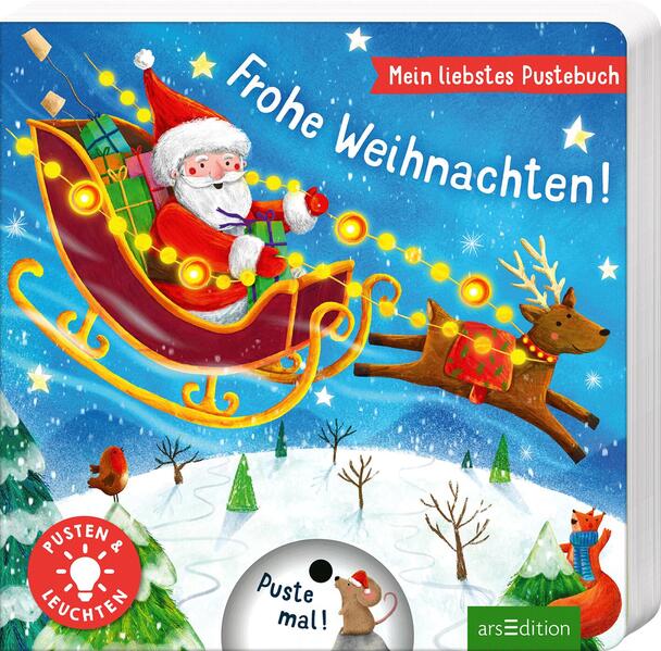 Mein liebstes Pustebuch – Frohe Weihnachten! - Pusten & leuchten (Mängelexemplar)