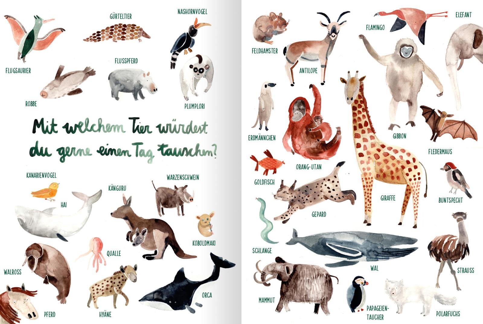 Die Tierwelt, die dir gefällt! Ein Mitmachbuch