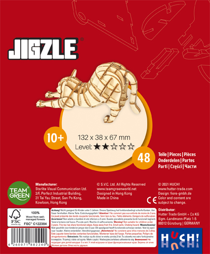 Jigzle 3D Holz-Puzzle Katze