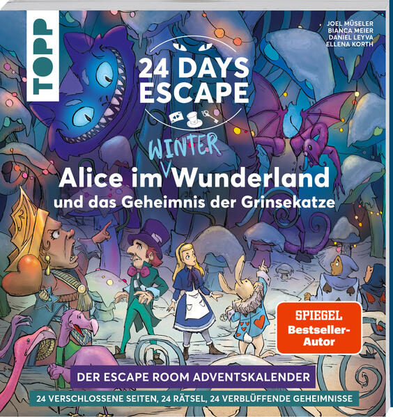 e1caa008b0af4d4eabec14d23c537a151729859864 24 DAYS ESCAPE – Adventskalender: Alice im Wunderland (Mängelexemplar)