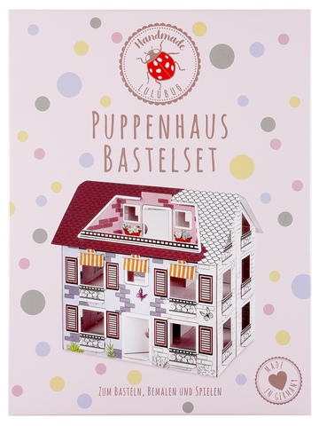 3D Puppenhaus Bastelset zum Bemalen