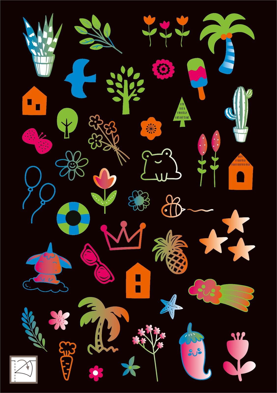 Neon-Sticker