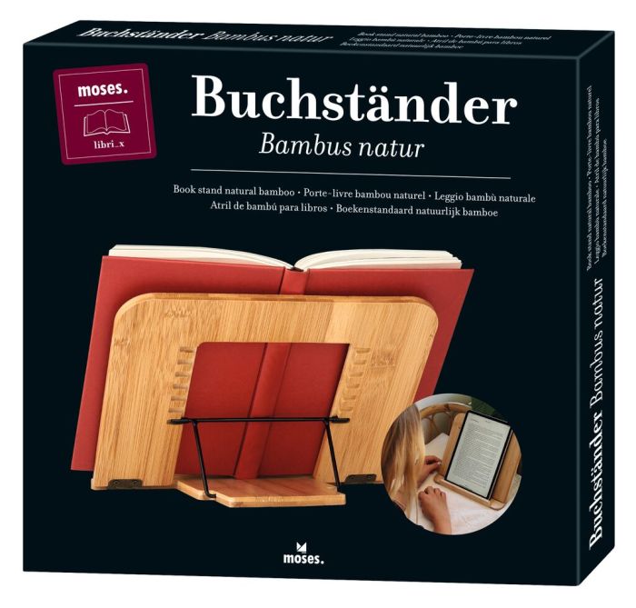 X_moses. libri_x Buchständer Bambus natur (Verpackung beschädigt)