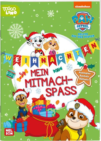 a1960d54b4d4fcd02a270e572b8456c01692793486 PAW Patrol: Weihnachten - Mein Mitmach-Spaß - Malen, Basteln und Rätseln